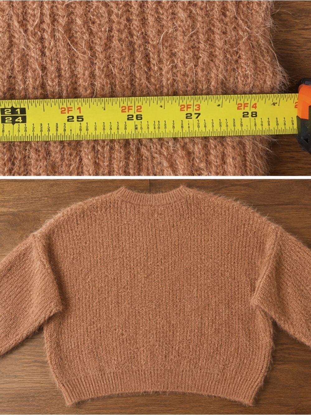 VICI Belfair Fuzzy Knit Sweater Light Mocha - Picture 4 of 6
